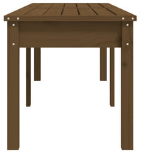 Gartenbank 2-Sitzer Honigbraun 159,5x44x45 cm Massivholz Kiefer