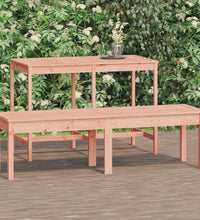 Gartenbank 2-Sitzer 159,5x44x45 cm Massivholz Douglasie