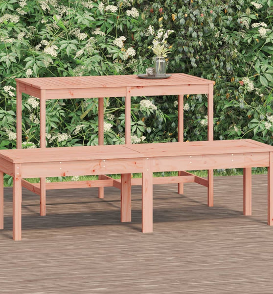 Gartenbank 2-Sitzer 159,5x44x45 cm Massivholz Douglasie