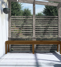 Gartenbank 2-Sitzer Honigbraun 203,5x44x45 cm Massivholz Kiefer