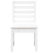 Gartenstühle 2 Stk. Weiß 50x48x91,5 cm Massivholz Kiefer
