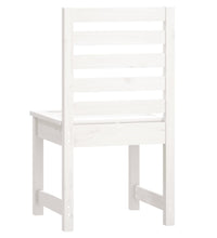 Gartenstühle 2 Stk. Weiß 50x48x91,5 cm Massivholz Kiefer