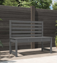 Gartenbank Grau 109 cm Massivholz Kiefer