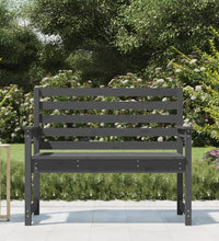 Gartenbank Grau 109x48x91,5 cm Massivholz Kiefer