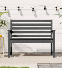 Gartenbank Grau 109x48x91,5 cm Massivholz Kiefer