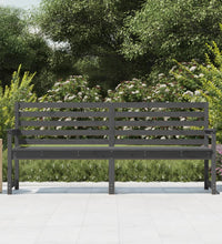 Gartenbank Grau 203,5x48x91,5 cm Massivholz Kiefer