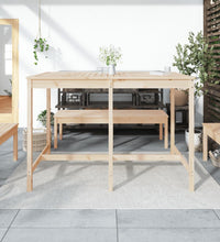 Gartentisch 159,5x82,5x110 cm Massivholz Kiefer