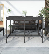 Gartentisch Grau 159,5x82,5x110 cm Massivholz Kiefer