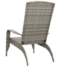 Adirondack-Gartenstuhl Grau Poly Rattan