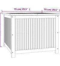 Gartenbox 75x75x58 cm Massivholz Akazie