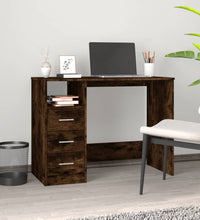 Schreibtisch mit Schubladen Räuchereiche 102x50x76 cm