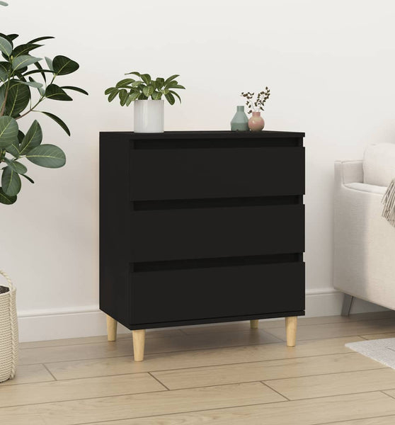 Sideboard Schwarz 60x35x70 cm Holzwerkstoff