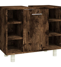Badschrank Räuchereiche 60x32x53,5 cm Holzwerkstoff