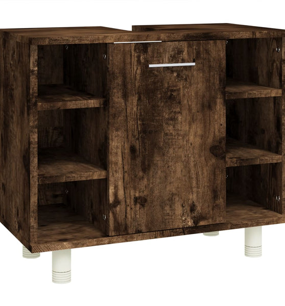 Badschrank Räuchereiche 60x32x53,5 cm Holzwerkstoff