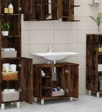 Badschrank Räuchereiche 60x32x53,5 cm Holzwerkstoff