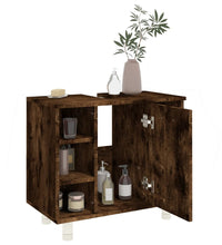 Badschrank Räuchereiche 60x32x53,5 cm Holzwerkstoff