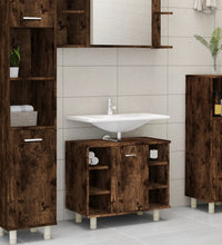 Badschrank Räuchereiche 60x32x53,5 cm Holzwerkstoff