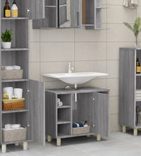Badschrank Grau Sonoma 60x32x53,5 cm Holzwerkstoff