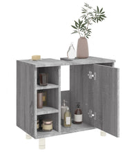 Badschrank Grau Sonoma 60x32x53,5 cm Holzwerkstoff