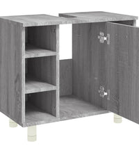 Badschrank Grau Sonoma 60x32x53,5 cm Holzwerkstoff