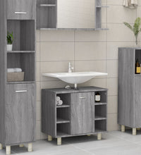 Badschrank Grau Sonoma 60x32x53,5 cm Holzwerkstoff