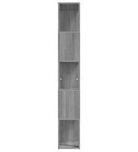 Bücherregal Grau Sonoma 45x24x160 cm Holzwerkstoff