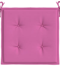 Gartenstuhl-Kissen 2 Stk. Rosa 40x40x3 cm Stoff