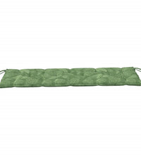 Gartenbank-Auflage Blattmuster 150x50x7 cm Oxford-Gewebe