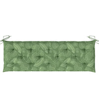 Gartenbank-Auflage Blattmuster 150x50x7 cm Oxford-Gewebe