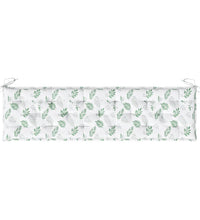 Gartenbank-Auflage Blattmuster 180x50x7 cm Oxford-Gewebe