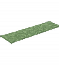 Gartenbank-Auflage Blattmuster 180x50x7 cm Oxford-Gewebe