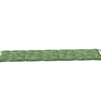 Gartenbank-Auflage Blattmuster 180x50x7 cm Oxford-Gewebe