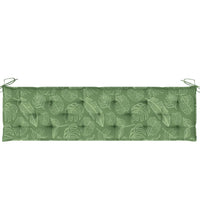 Gartenbank-Auflage Blattmuster 180x50x7 cm Oxford-Gewebe