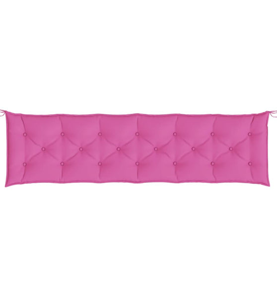 Gartenbank-Auflage Rosa 200x50x7 cm Stoff