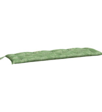 Gartenbank-Auflagen 2 Stk. Blattmuster 150x50x7 cm Stoff