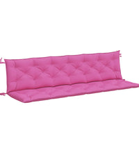 Gartenbank-Auflagen 2 Stk. Rosa 200x50x7 cm Stoff