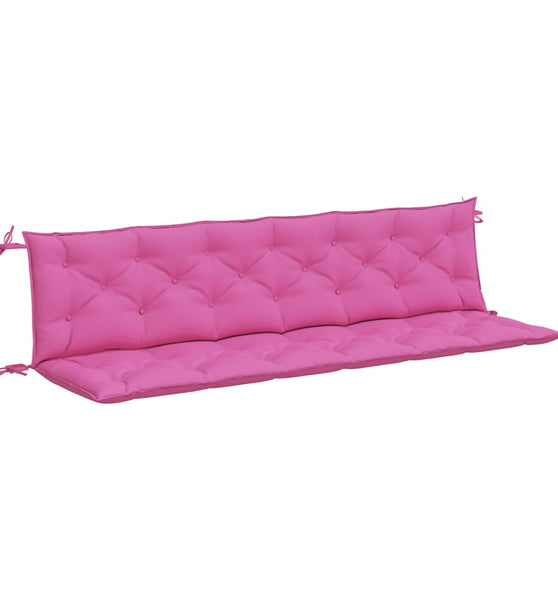 Gartenbank-Auflagen 2 Stk. Rosa 200x50x7 cm Stoff