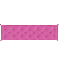 Gartenbank-Auflagen 2 Stk. Rosa 200x50x7 cm Stoff