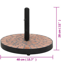 Sonnenschirmständer Terrakotta Rund 12 kg