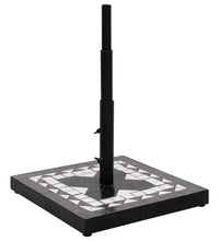 Sonnenschirmständer Schwarz und Weiß Quadratisch 12 kg