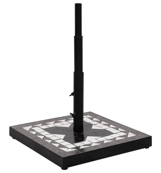 Sonnenschirmständer Schwarz und Weiß Quadratisch 12 kg