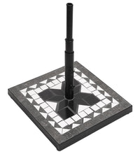 Sonnenschirmständer Schwarz und Weiß Quadratisch 12 kg