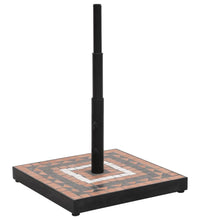 Sonnenschirmständer Terrakotta und Weiß Quadratisch 12 kg