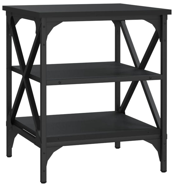 Beistelltisch Schwarz 40x42x50 cm Holzwerkstoff