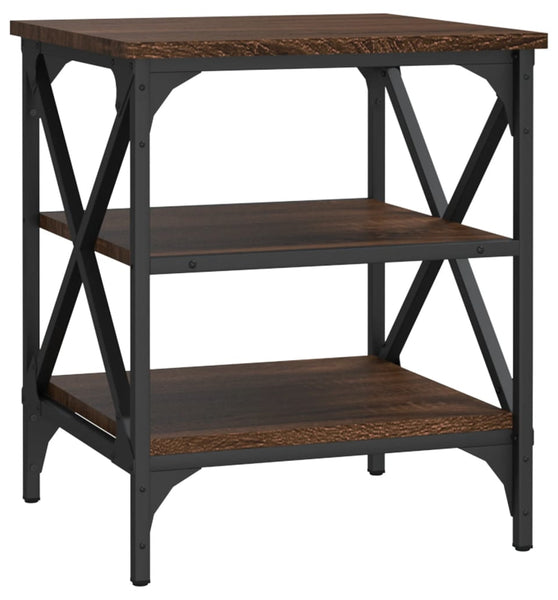 Beistelltisch Braun Eichen-Optik 40x42x50 cm Holzwerkstoff