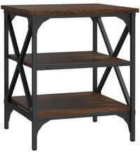 Beistelltische 2 Stk. Braun Eichen-Optik 40x42x50 cm