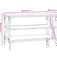 TV-Schrank Braun Eichen-Optik 80x40x50 cm Holzwerkstoff