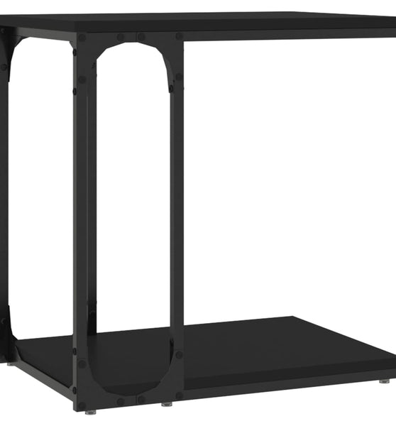 Beistelltisch Schwarz 50x35x52 cm Holzwerkstoff