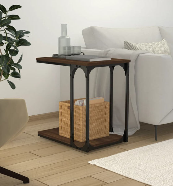 Beistelltisch Braun Eichen-Optik 50x35x52 cm Holzwerkstoff