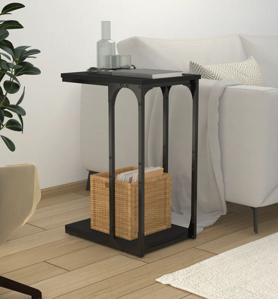 Beistelltisch Schwarz 40x30x60 cm Holzwerkstoff
